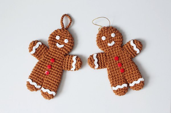 Crochet gingerbread man ornament ornaments