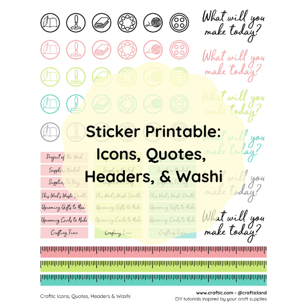 Free printable - Small stickers thumbnail