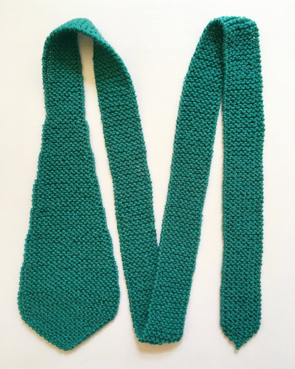 Knit Teal Tie