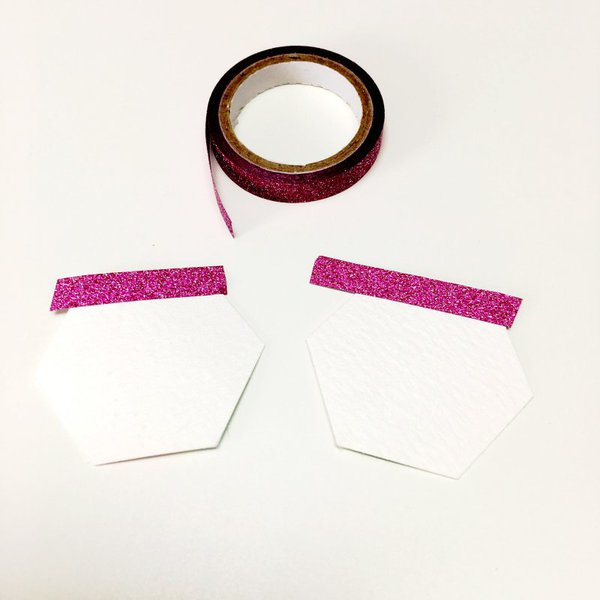 Glitter Bright Pink Washi Tape